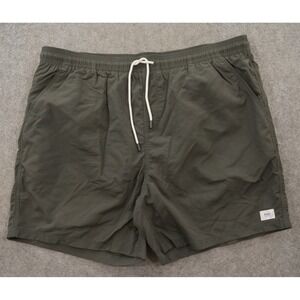 Katin Shorts Mens 2XL XXL Gray Swim Trunks Lined Surf Drawstring Elastic Waist